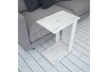 Mellberg Sidobord - Vit/Marmor - Möbler - Bord & matgrupp - Avlastningsbord & sidobord - Brickbord & småbord