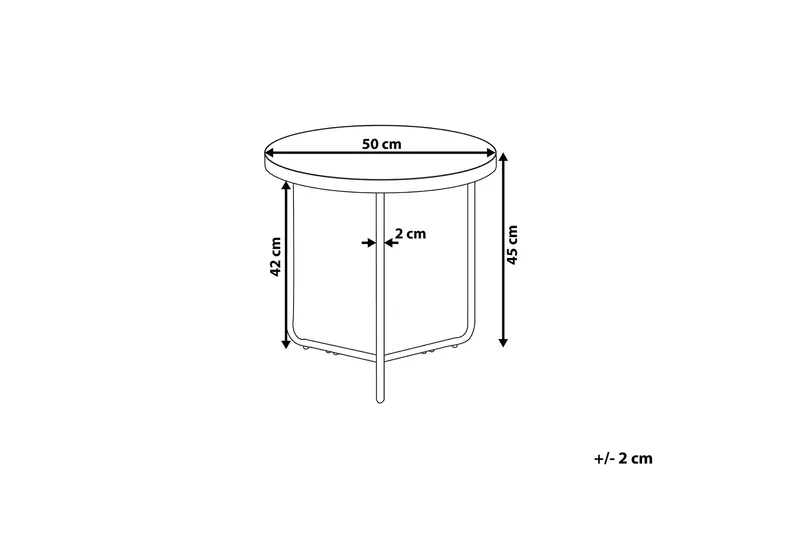 Melody S Sidobord 50 cm - Trä/Natur - Möbler - Bord & matgrupp - Avlastningsbord & sidobord - Brickbord & småbord