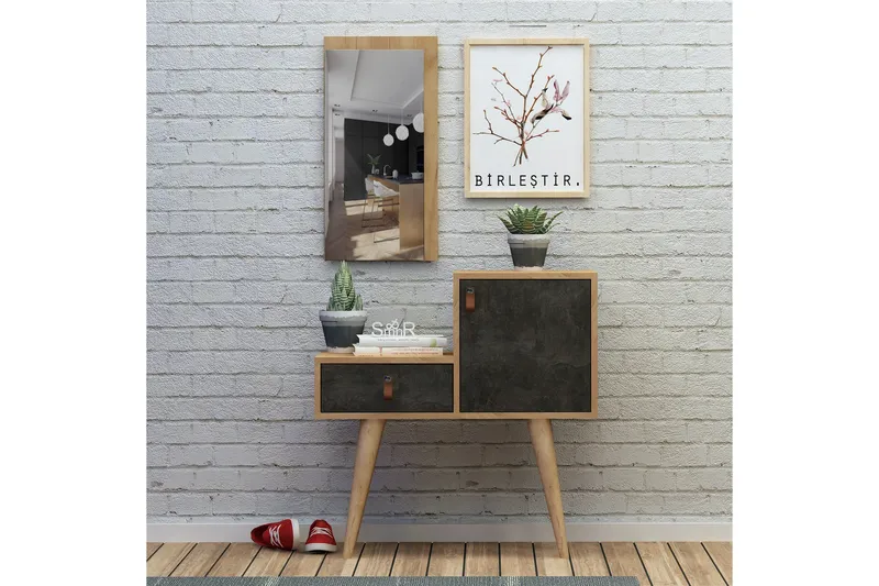 Mod Design Sidobord, Grå/Trä