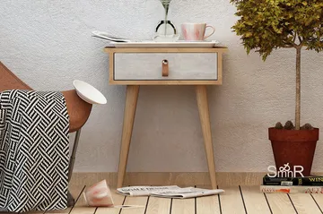 Mod Design Sidobord - Trä/Vit - Möbler - Bord & matgrupp - Avlastningsbord & sidobord - Brickbord & småbord