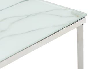Nelly Sidobord 45 cm - Vit/Krom - Möbler - Bord & matgrupp - Avlastningsbord & sidobord - Brickbord & småbord