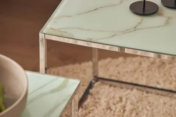 Nelly Sidobord 45 cm - Vit/Krom - Möbler - Bord & matgrupp - Avlastningsbord & sidobord - Brickbord & småbord