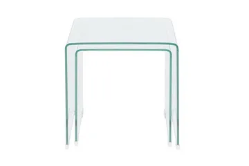 Prestina Sidobord 2-Pack - Transparent - Möbler - Bord & matgrupp - Avlastningsbord & sidobord - Brickbord & småbord