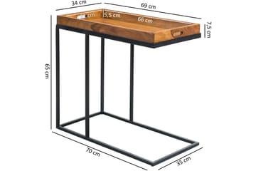 Raistlin Sidobord 69 cm - Trä/natur - Möbler - Bord & matgrupp - Avlastningsbord & sidobord - Brickbord & småbord