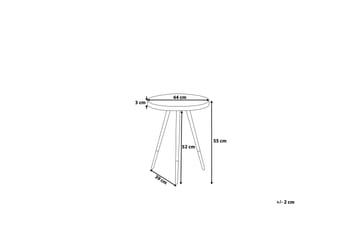 Ramona Sidobord 44 cm - Vit - Möbler - Bord & matgrupp - Avlastningsbord & sidobord - Brickbord & småbord