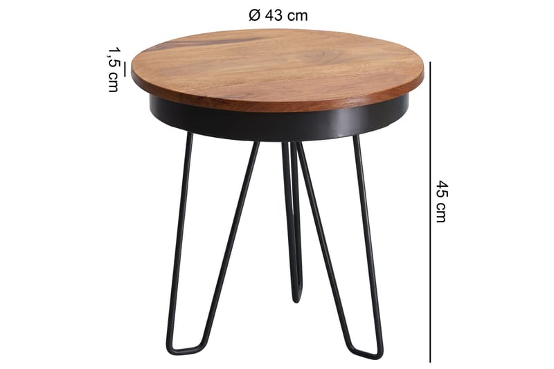 Roetter Sidobord 43 cm - Möbler - Bord & matgrupp - Avlastningsbord & sidobord - Brickbord & småbord