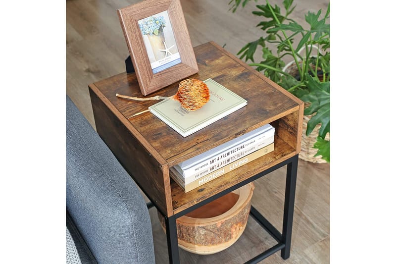 Sängbord Diminic - Brun - Möbler - Bord & matgrupp - Avlastningsbord & sidobord - Brickbord & småbord