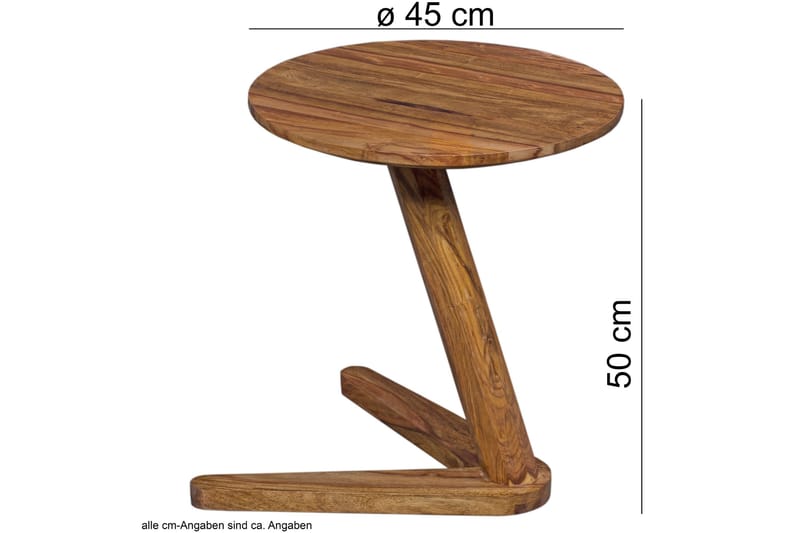 Schulien Sidobord 45 cm - Trä/natur - Möbler - Bord & matgrupp - Avlastningsbord & sidobord - Brickbord & småbord