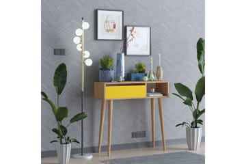 Sidobord 100 cm - Guld/Natur/Gul - Möbler - Bord & matgrupp - Avlastningsbord & sidobord - Brickbord & småbord