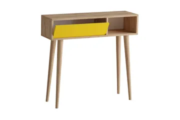 Sidobord 100 cm - Guld/Natur/Gul - Möbler - Bord & matgrupp - Avlastningsbord & sidobord - Brickbord & småbord