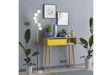 Sidobord 100 cm - Guld/Natur/Gul - Möbler - Bord & matgrupp - Avlastningsbord & sidobord - Brickbord & småbord