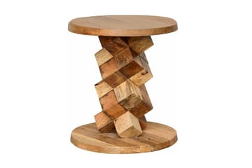 Sidobord Ashland 40 cm Runt - Brun - Möbler - Bord & matgrupp - Avlastningsbord & sidobord - Brickbord & småbord