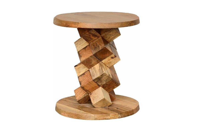 Sidobord Ashland 40 cm Runt - Brun - Möbler - Bord & matgrupp - Avlastningsbord & sidobord - Brickbord & småbord