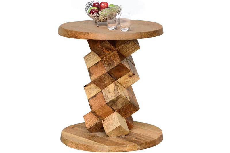 Sidobord Ashland 40 cm Runt - Brun - Möbler - Bord & matgrupp - Avlastningsbord & sidobord - Brickbord & småbord