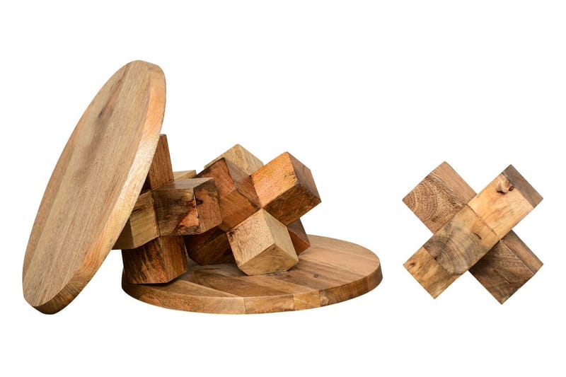 Sidobord Ashland 40 cm Runt - Brun - Möbler - Bord & matgrupp - Avlastningsbord & sidobord - Brickbord & småbord