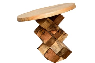 Sidobord Ashland 40 cm Runt - Brun - Möbler - Bord & matgrupp - Avlastningsbord & sidobord - Brickbord & småbord