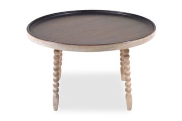Sidobord Bibek 60 cm Runt - Mörkbrun - Möbler - Bord & matgrupp - Avlastningsbord & sidobord - Brickbord & småbord