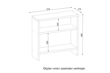 Sidobord Clora Klassisk - Vit - Möbler - Bord & matgrupp - Avlastningsbord & sidobord - Brickbord & småbord