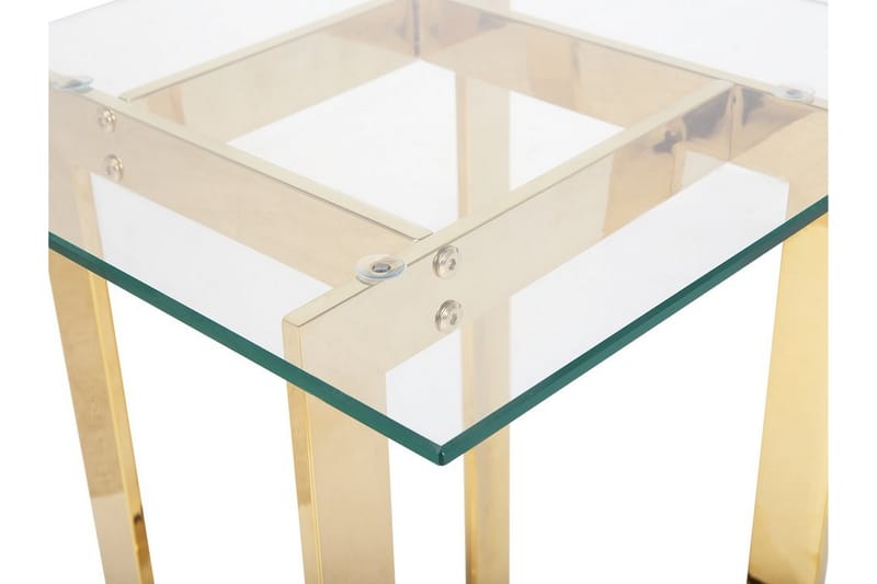Sidobord Crystal 40 cm - Guld - Lampbord & sidobord - Brickbord & småbord