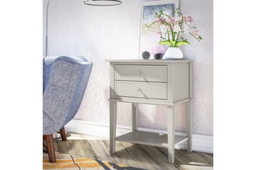 Sidobord Franklin 56x39 cm Beige - Queer Eye - Möbler - Bord & matgrupp - Avlastningsbord & sidobord - Brickbord & småbord