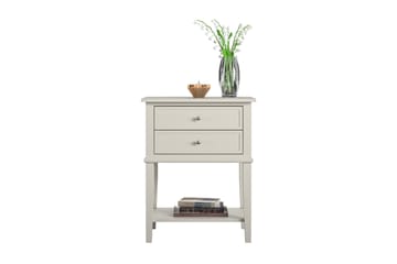 Sidobord Franklin 56x39 cm Beige - Queer Eye - Möbler - Bord & matgrupp - Avlastningsbord & sidobord - Brickbord & småbord
