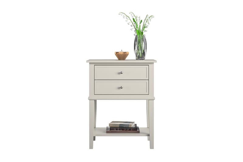 Sidobord Franklin 56x39 cm Beige - Queer Eye - Möbler - Bord & matgrupp - Avlastningsbord & sidobord - Brickbord & småbord