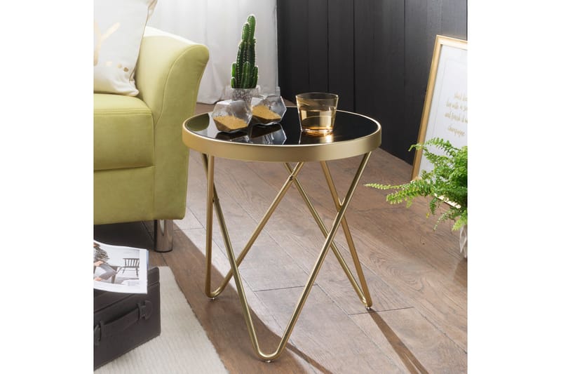 Sidobord Grausam 42 cm - Guld - Möbler - Bord & matgrupp - Avlastningsbord & sidobord - Brickbord & småbord