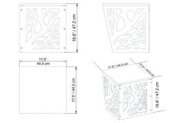 Sidobord Hedeskoga - Vit - Möbler - Bord & matgrupp - Avlastningsbord & sidobord - Brickbord & småbord