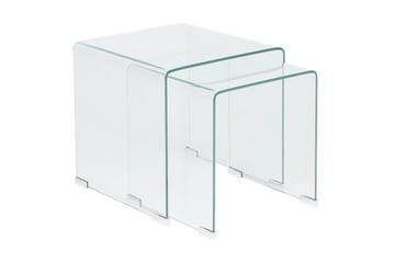 Sidobord Jaedon 2-Pack - Transparent - Möbler - Bord & matgrupp - Avlastningsbord & sidobord - Brickbord & småbord