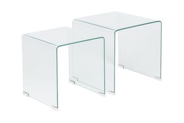 Sidobord Jaedon 2-Pack - Transparent - Möbler - Bord & matgrupp - Avlastningsbord & sidobord - Brickbord & småbord