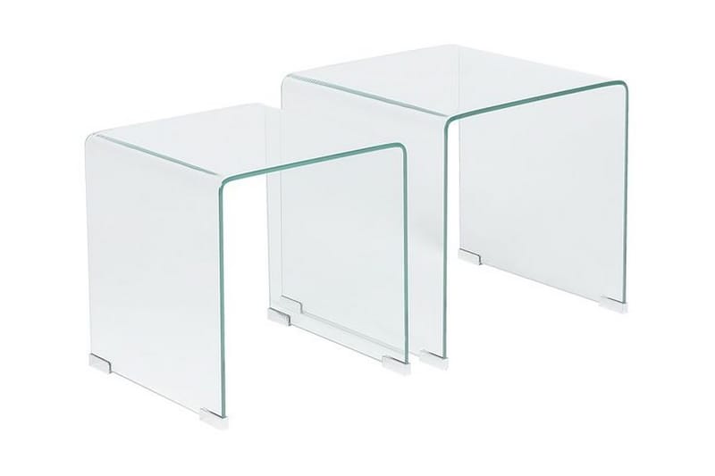 Sidobord Jaedon 2-Pack - Transparent - Möbler - Bord & matgrupp - Avlastningsbord & sidobord - Brickbord & småbord
