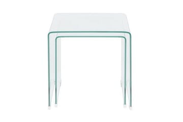 Sidobord Jaedon 2-Pack - Transparent - Möbler - Bord & matgrupp - Avlastningsbord & sidobord - Brickbord & småbord