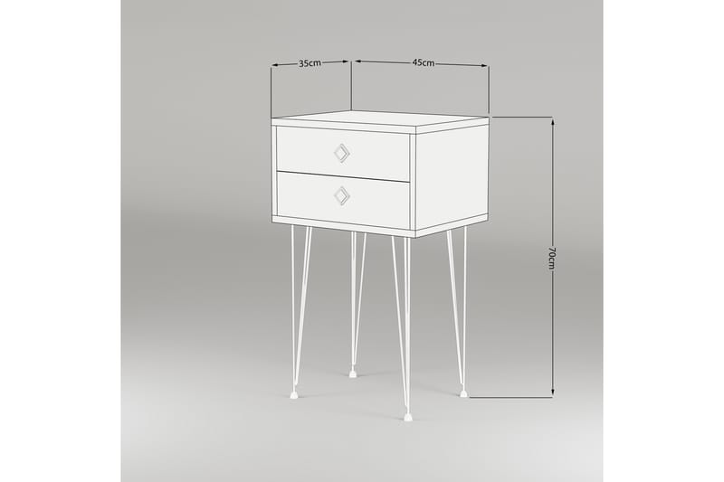 Sidobord Kanisha - Beige - Lampbord & sidobord - Brickbord & småbord