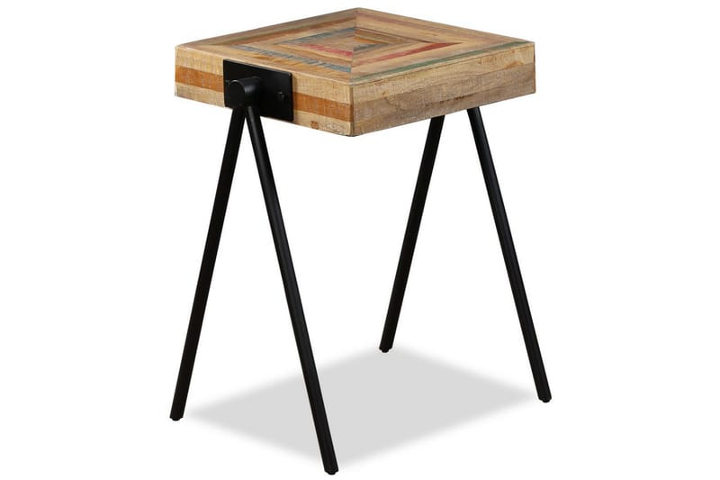 Sidobord massivt återvunnet teakträ - Brun - Lampbord & sidobord - Brickbord & småbord