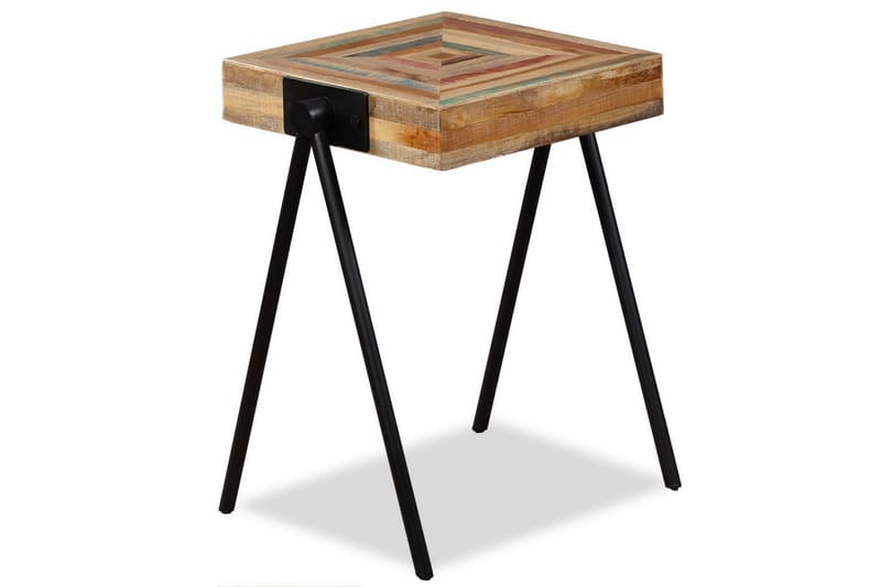 Sidobord massivt återvunnet teakträ - Brun - Lampbord & sidobord - Brickbord & småbord
