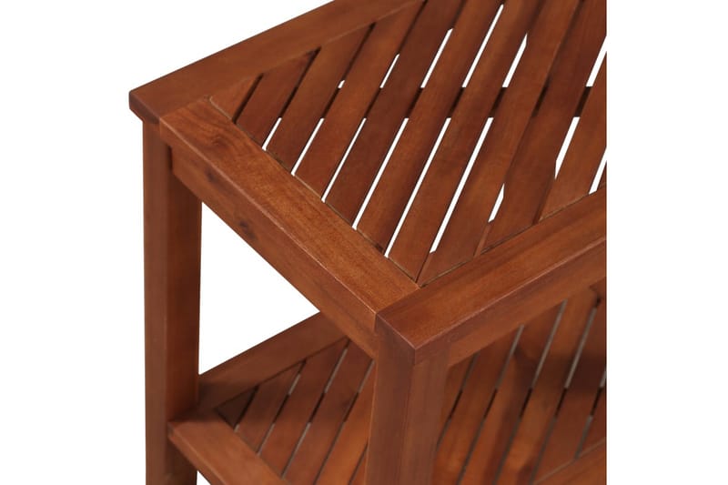 Sidobord massivt akaciaträ 45x33x45 cm - Brun - Lampbord & sidobord - Brickbord & småbord