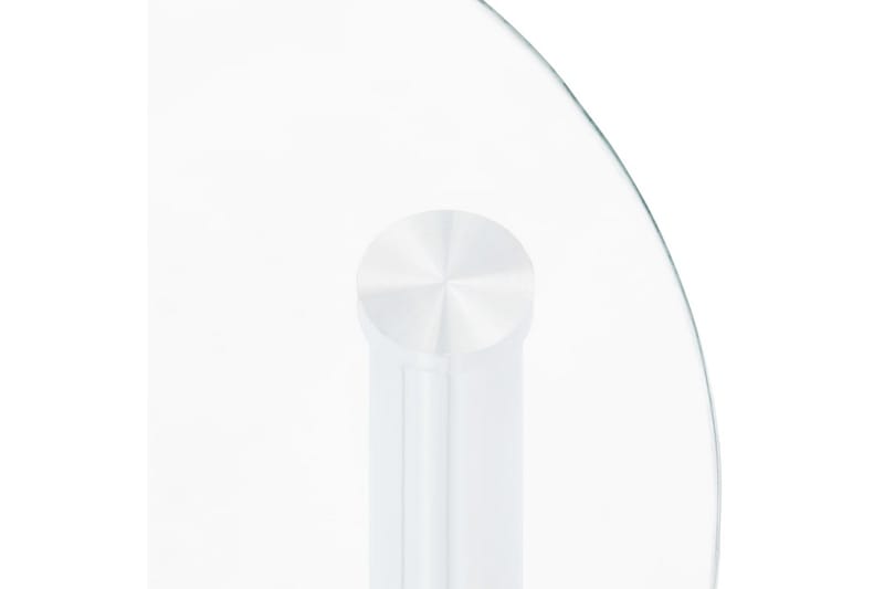 Sidobord med 2 hyllor transparent/svart 38x38x50 cm härdat g - Transparent - Lampbord & sidobord - Brickbord & småbord