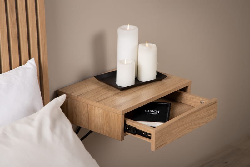Sidobord Memphisa 41 cm - Ek - Möbler - Bord & matgrupp - Avlastningsbord & sidobord - Brickbord & småbord