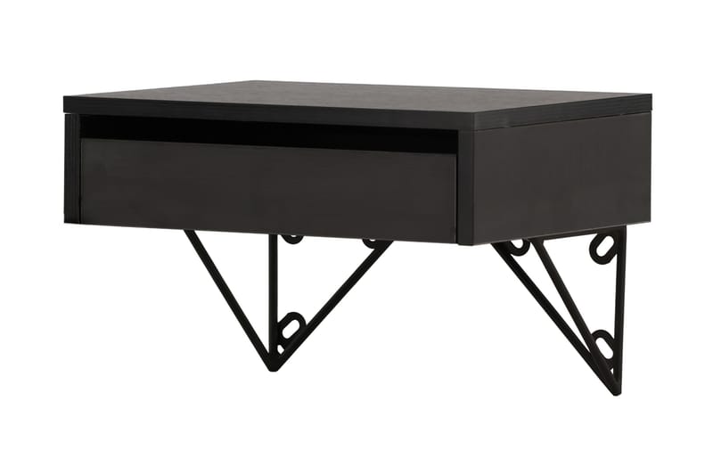 Sidobord Memphisa 41 cm - Svart - Möbler - Bord & matgrupp - Avlastningsbord & sidobord - Brickbord & småbord