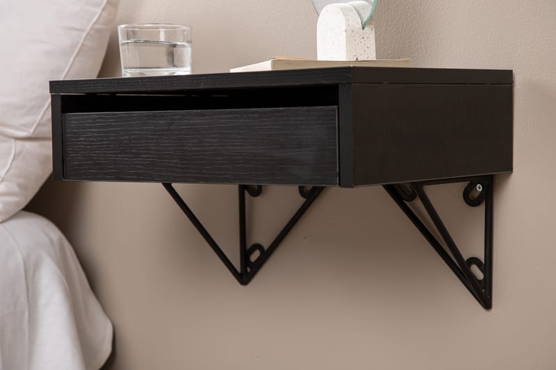 Sidobord Memphisa 41 cm - Svart - Möbler - Bord & matgrupp - Avlastningsbord & sidobord - Brickbord & småbord
