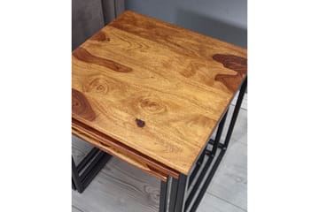 Sidobord Rachid 40 cm Fyrkantig - Natur - Möbler - Bord & matgrupp - Avlastningsbord & sidobord - Brickbord & småbord
