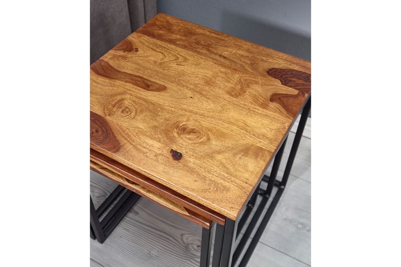 Sidobord Rachid 40 cm Fyrkantig - Natur - Möbler - Bord & matgrupp - Avlastningsbord & sidobord - Brickbord & småbord