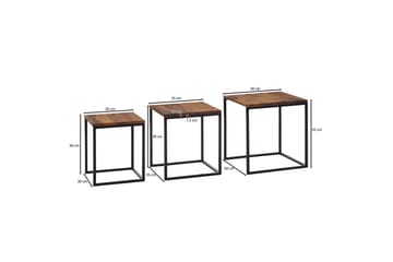 Sidobord Rachid 40 cm Fyrkantig - Natur - Möbler - Bord & matgrupp - Avlastningsbord & sidobord - Brickbord & småbord