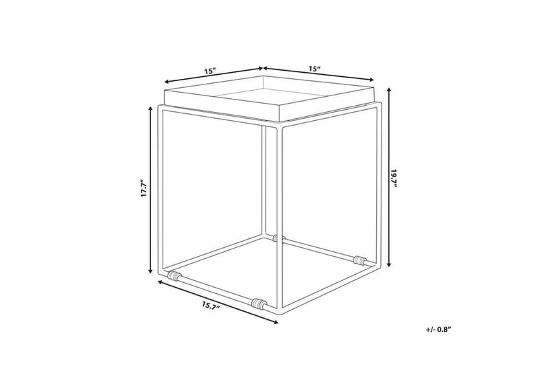 Sidobord Sa|on 40 cm - Svart - Lampbord & sidobord - Brickbord & småbord