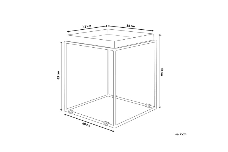 Sidobord Sa|on 40 cm - Svart - Lampbord & sidobord - Brickbord & småbord