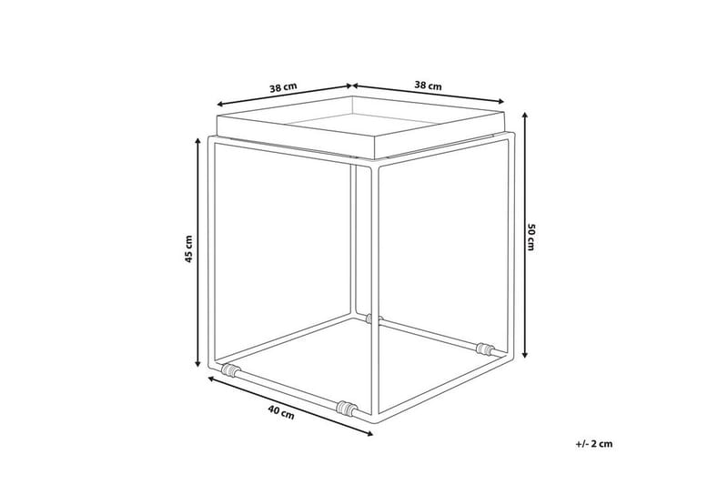 Sidobord Sa|on 40 cm - Svart - Lampbord & sidobord - Brickbord & småbord