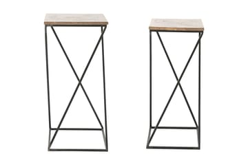 Sidobord Sarika 37 cm 2-pack - Svart - Möbler - Bord & matgrupp - Avlastningsbord & sidobord - Brickbord & småbord