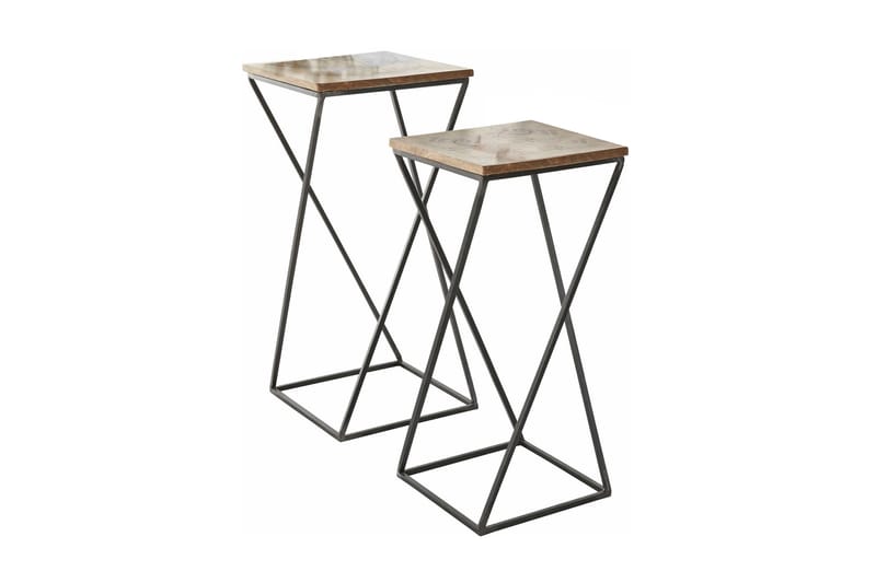 Sidobord Sarika 37 cm 2-pack - Svart - Möbler - Bord & matgrupp - Avlastningsbord & sidobord - Brickbord & småbord