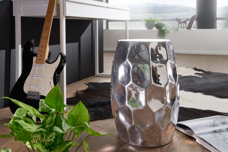 Sidobord Stopani 30 cm - Silver - Möbler - Bord & matgrupp - Avlastningsbord & sidobord - Brickbord & småbord
