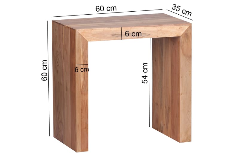 Sidobord Taliq 60 cm - Trä|natur - Möbler - Bord & matgrupp - Avlastningsbord & sidobord - Brickbord & småbord